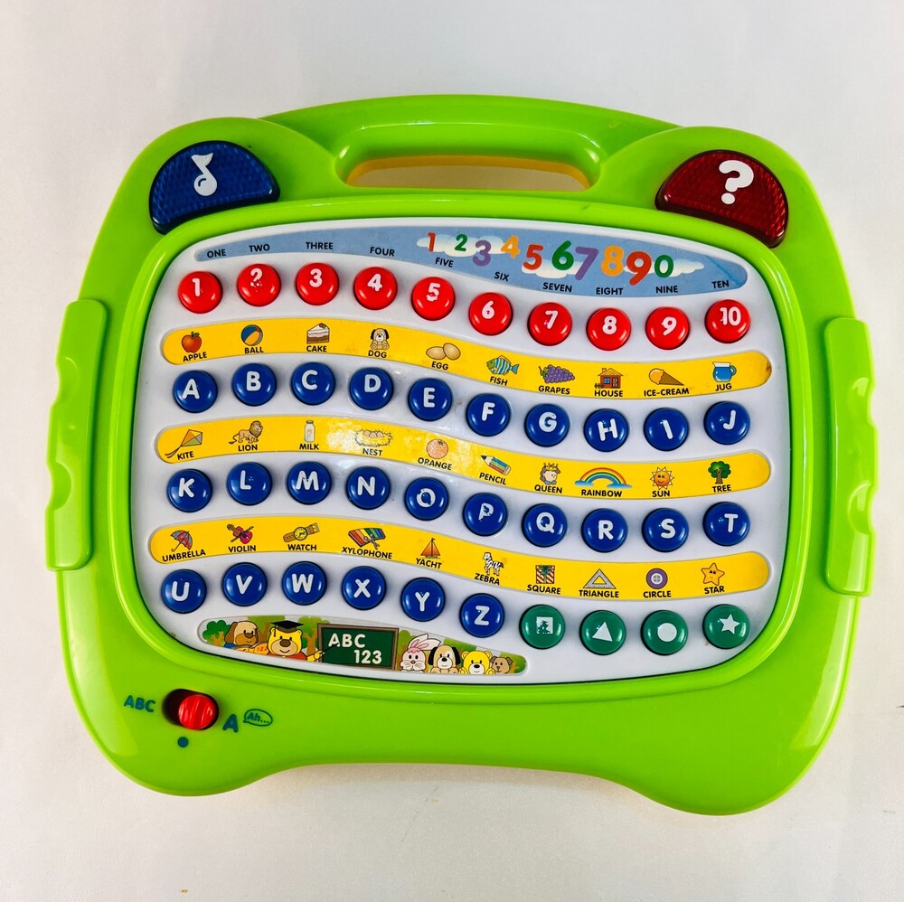 Navystar Megcos Electronic Alphabet Board Interactive ABC 123 Learning Toy Green